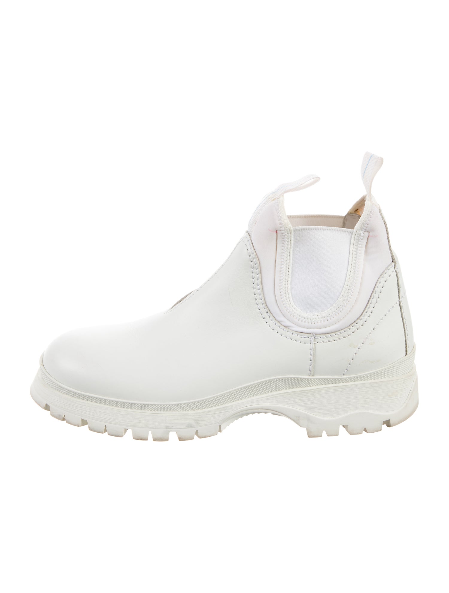 Prada Leather Chelsea Boots