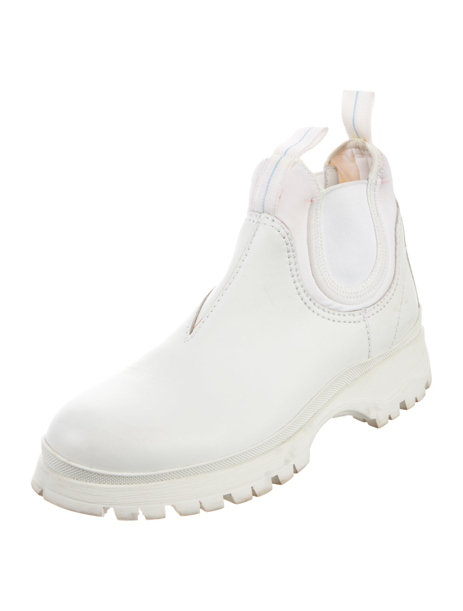 Prada Leather Chelsea Boots