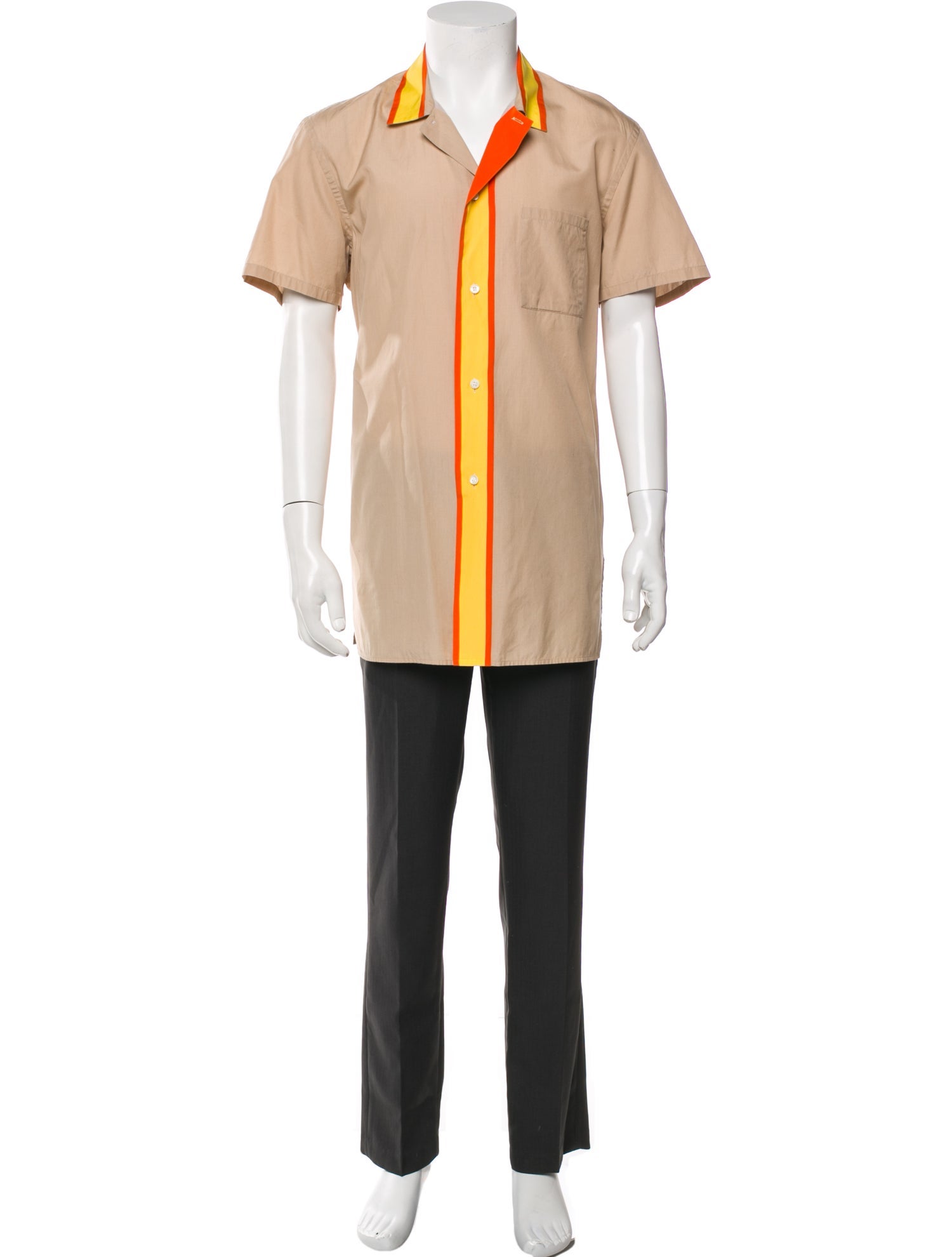 Prada 2011 Colorblock Pattern Shirt