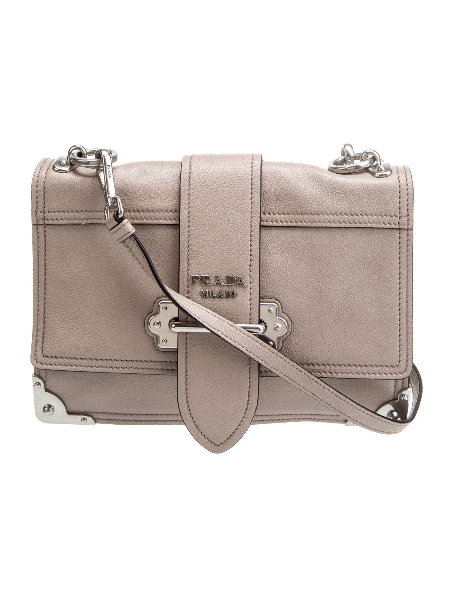 Prada City Calf Leather Cahier Large