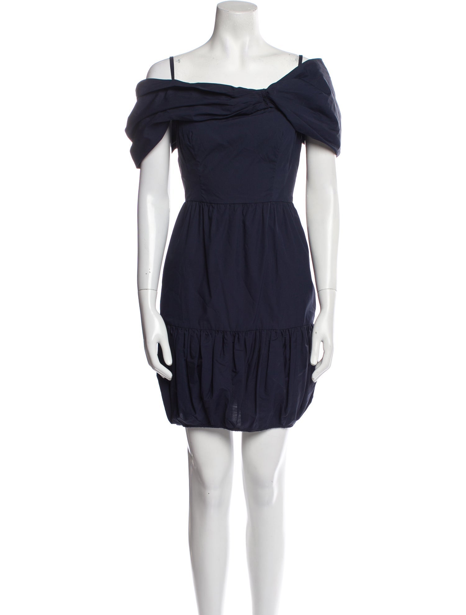 Prada Off-The-Shoulder Mini Dress