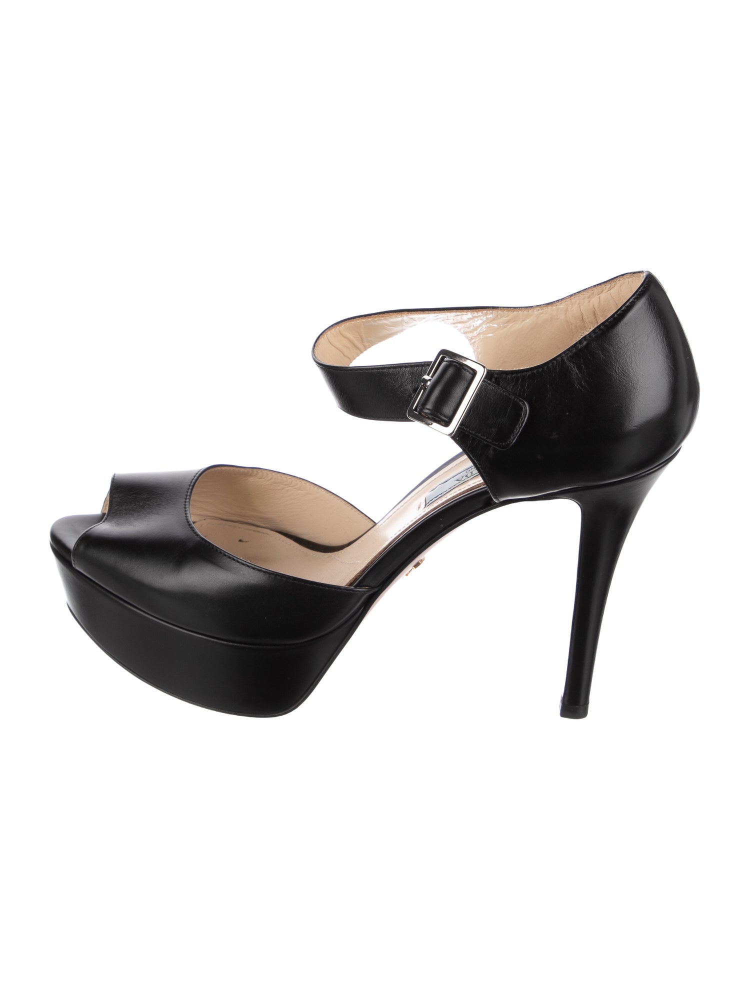 Prada Leather D'Orsay Pumps