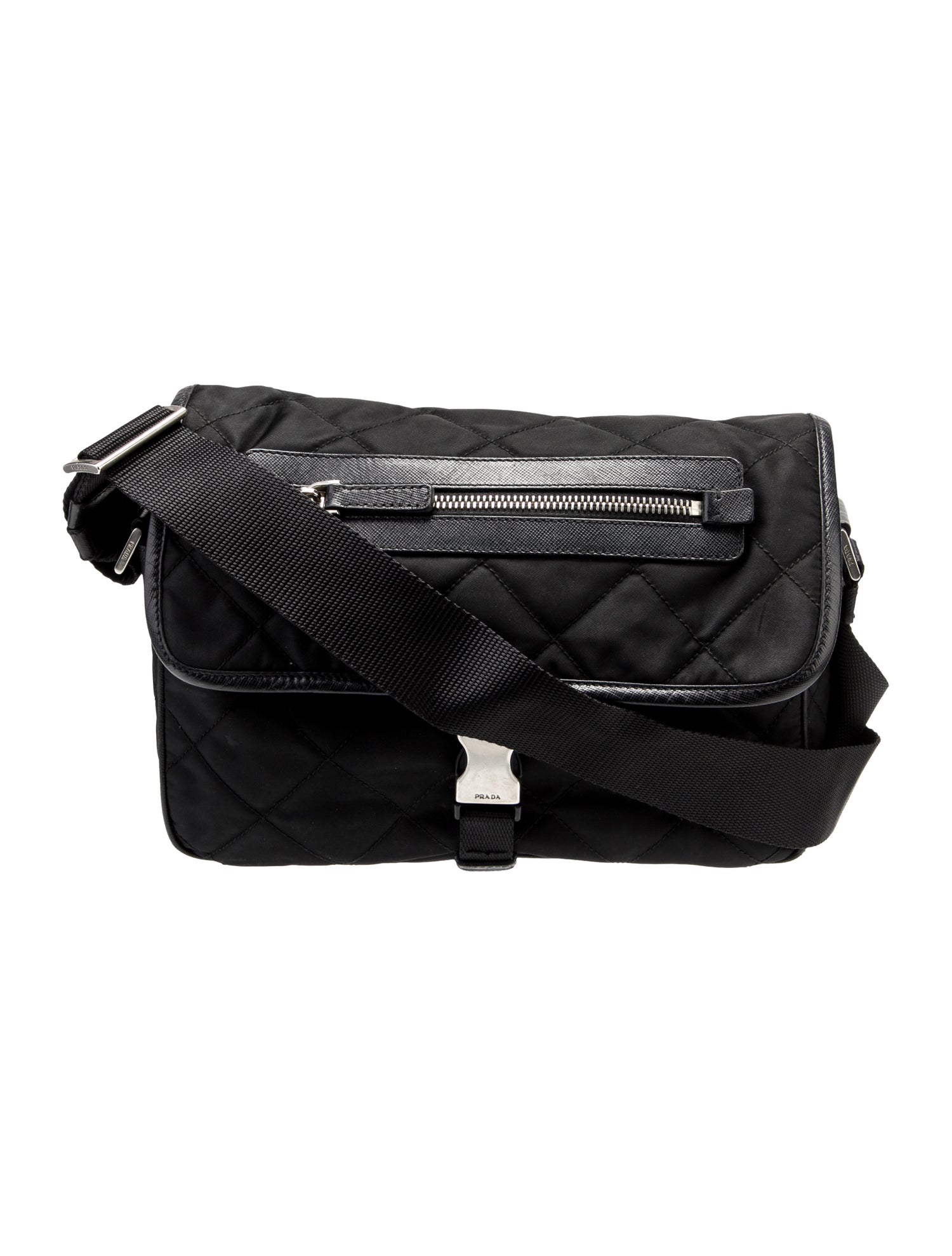 Prada Tessuto Nylon Messenger Bag Small