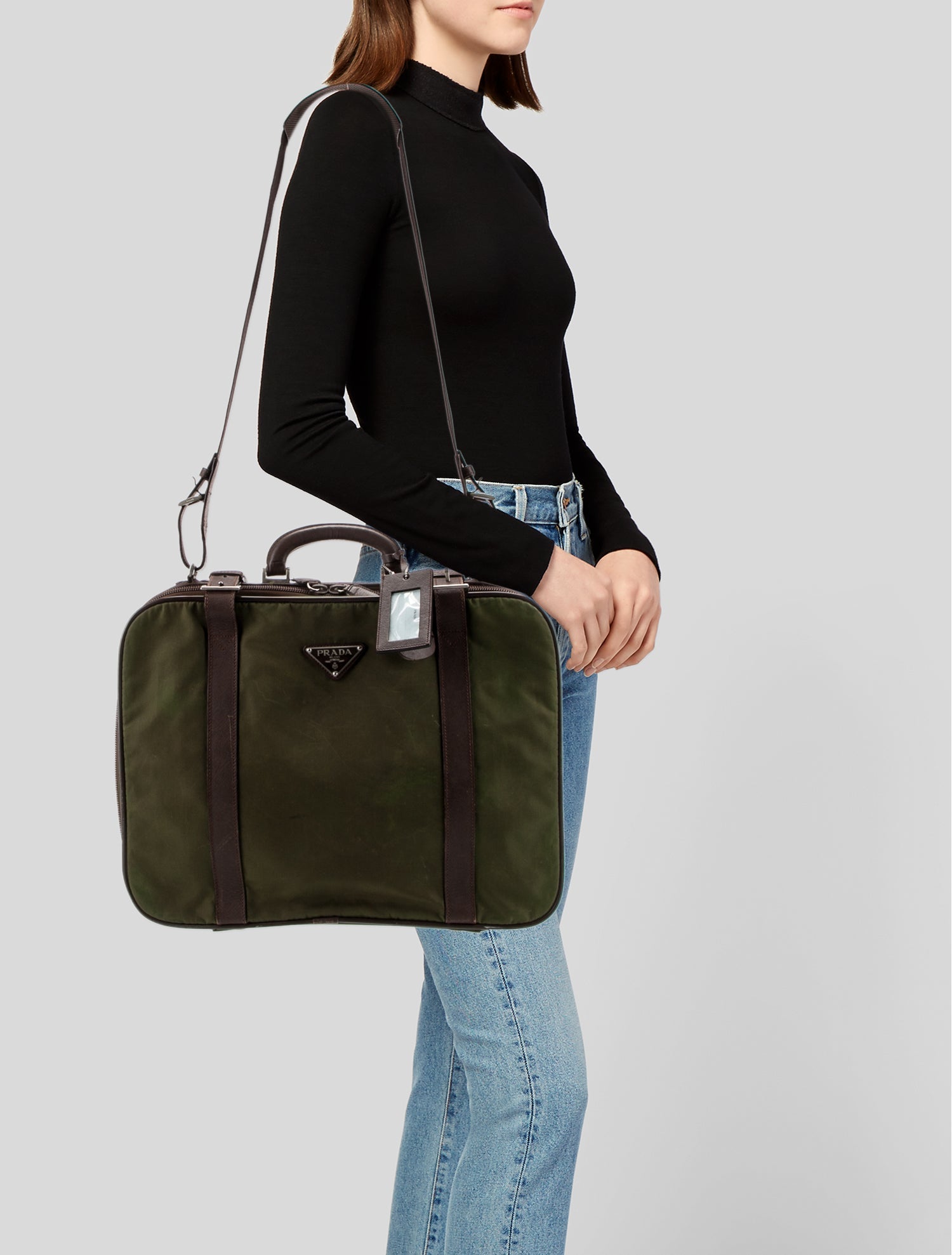 Prada Saffiano Leather Suitcase