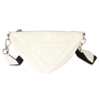 Prada Leather Triangle Crossbody Bag 2022