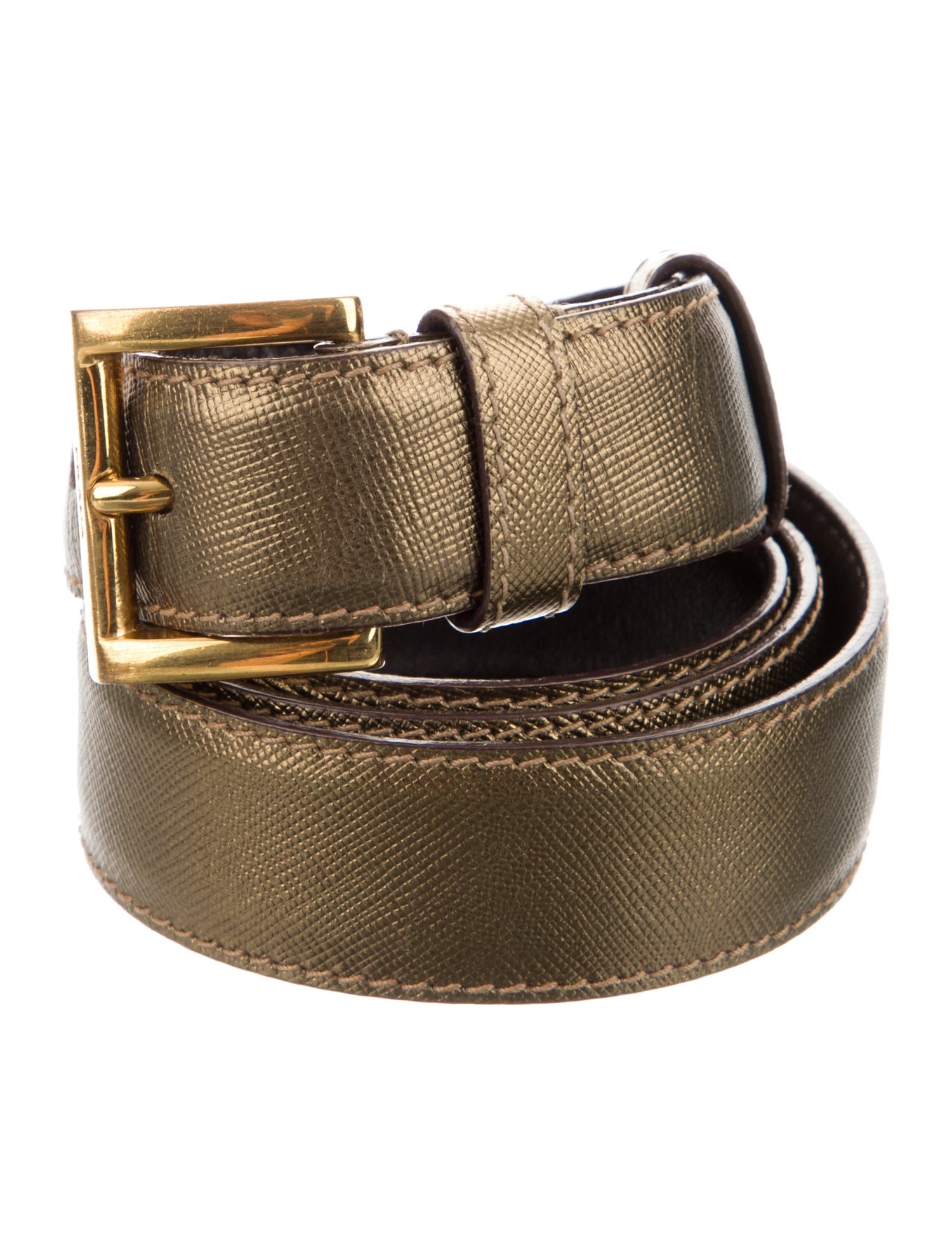 Prada Saffiano Cuir Leather Belt