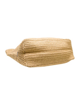 Prada Enameled Metal Triangle Tote XL