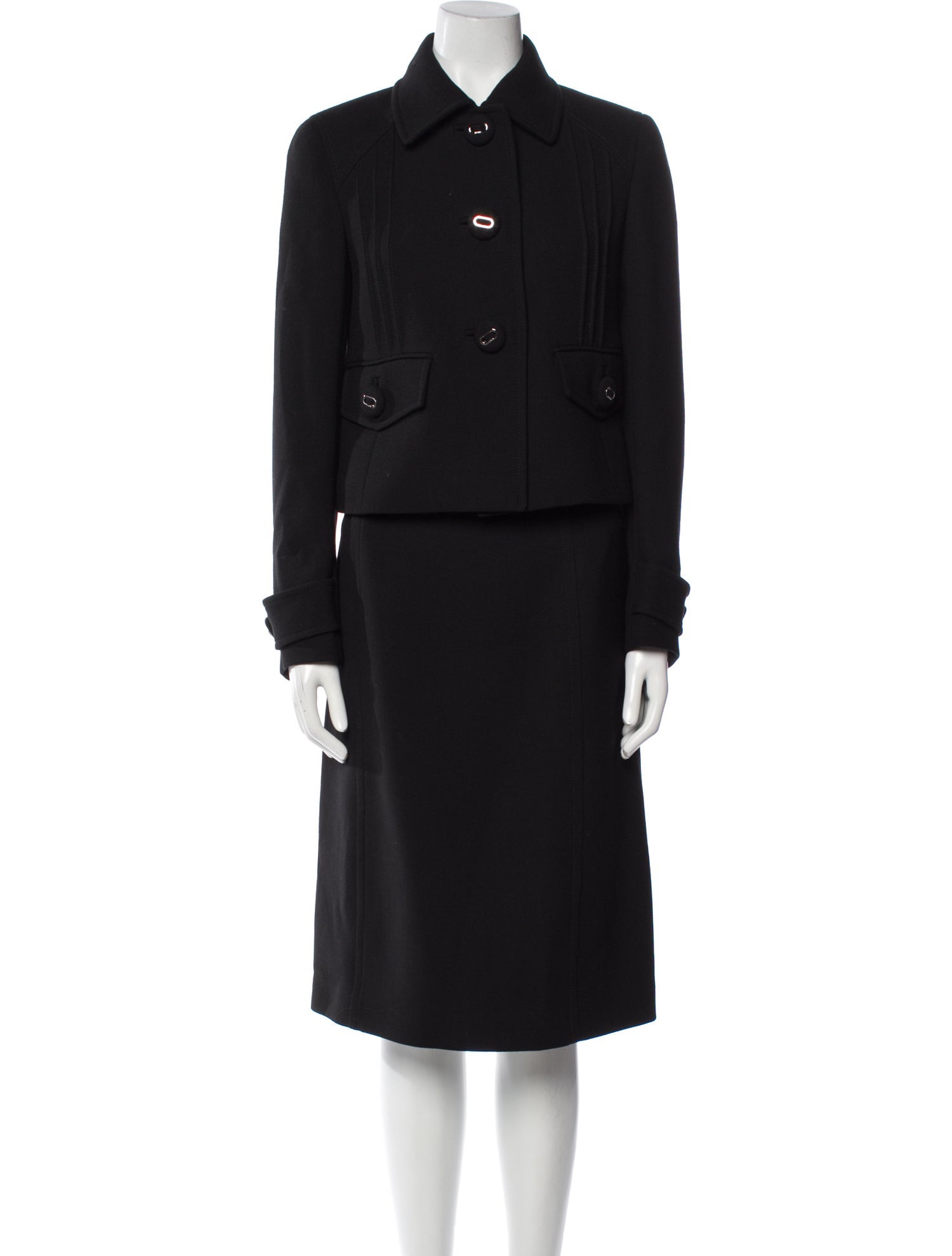 Prada 2017 Virgin Wool Skirt Suit