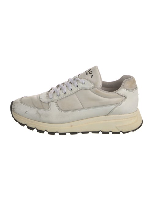 Prada Nylon Colorblock Pattern Sneakers