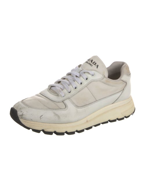 Prada Nylon Colorblock Pattern Sneakers