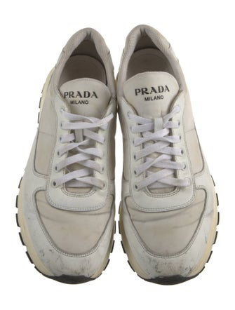 Prada Nylon Colorblock Pattern Sneakers