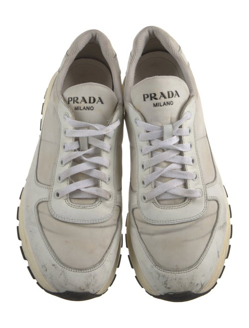 Prada Nylon Colorblock Pattern Sneakers