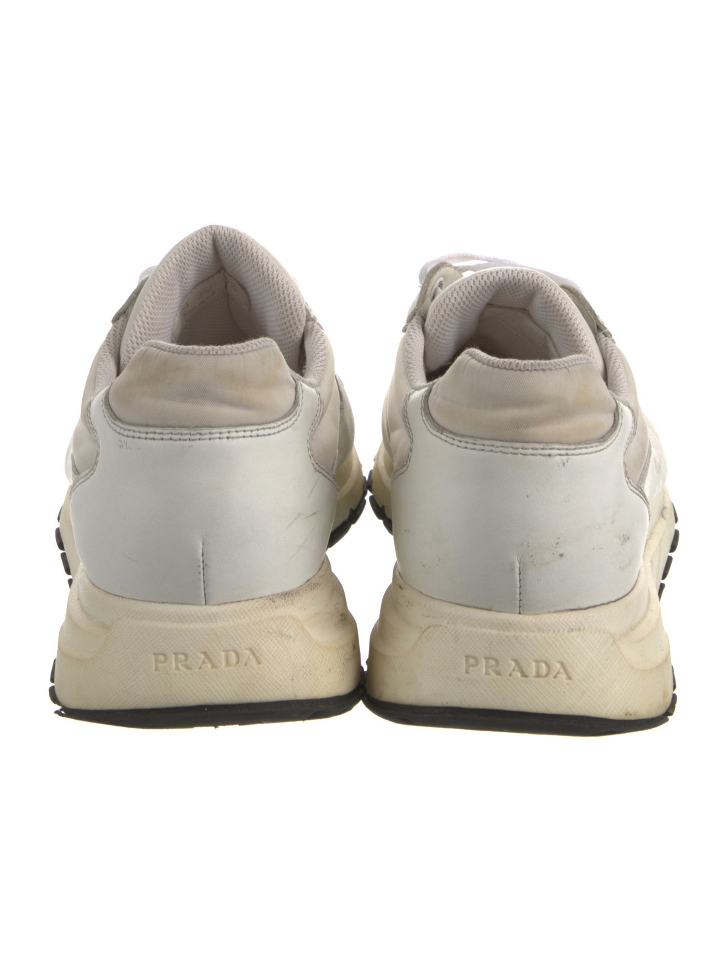 Prada Nylon Colorblock Pattern Sneakers