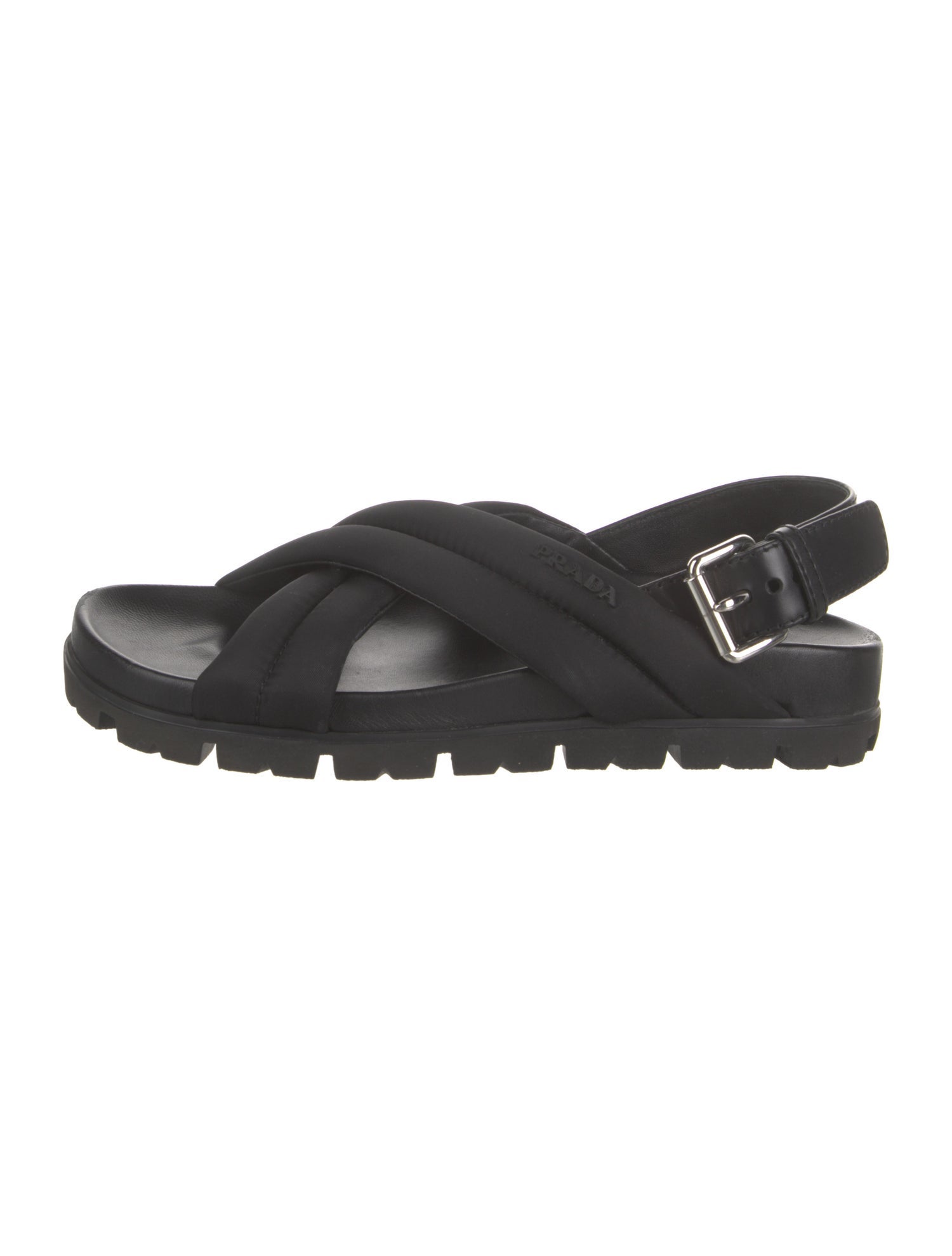 Prada Nylon Slingback Sandals