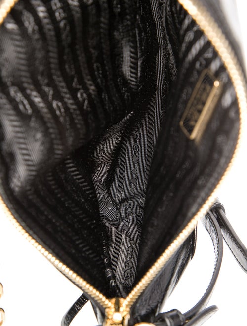 Prada Enameled Metal Triangle Re-Edition 2002 Medium