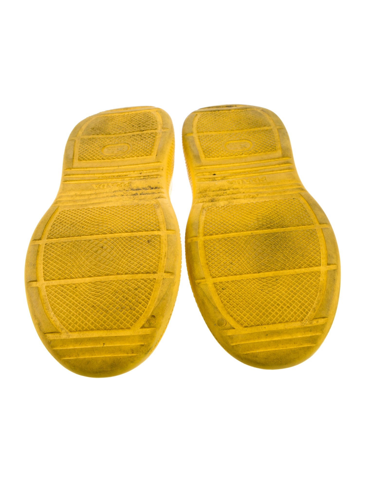 Prada Rubber Lasercut Accents Slides