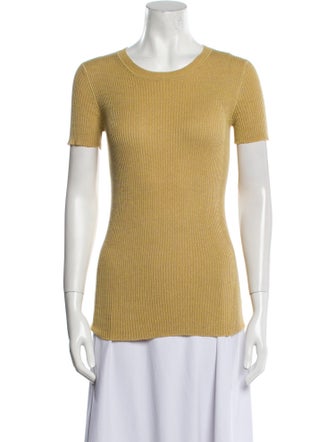 Prada Scoop Neck Short Sleeve T-Shirt