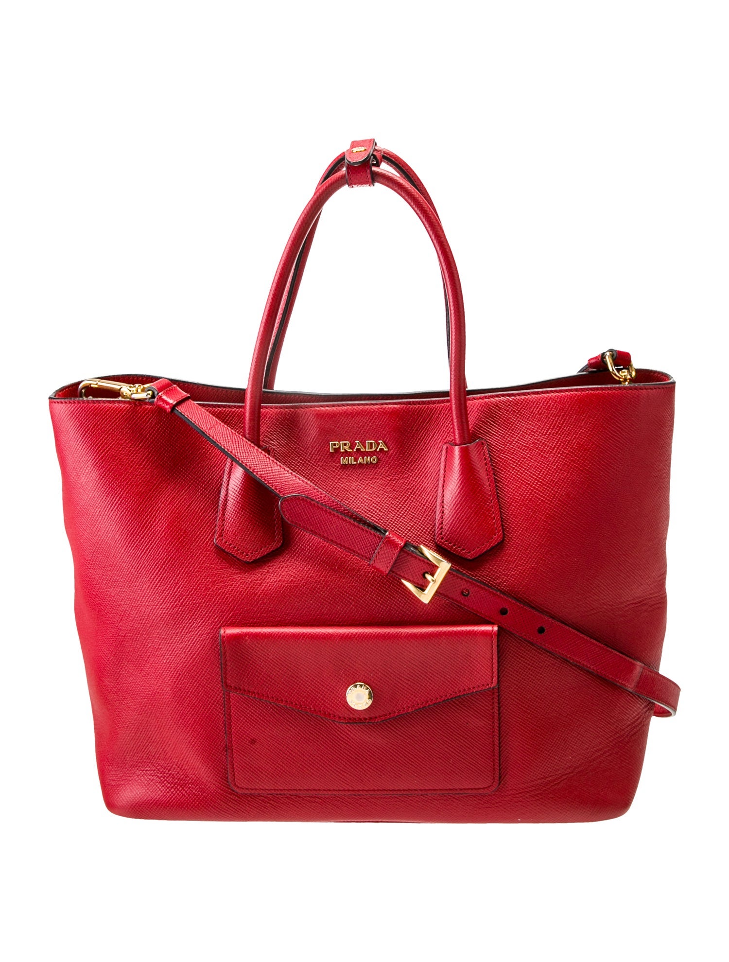 Prada Saffiano Leather Saffiano Tote Bag Large