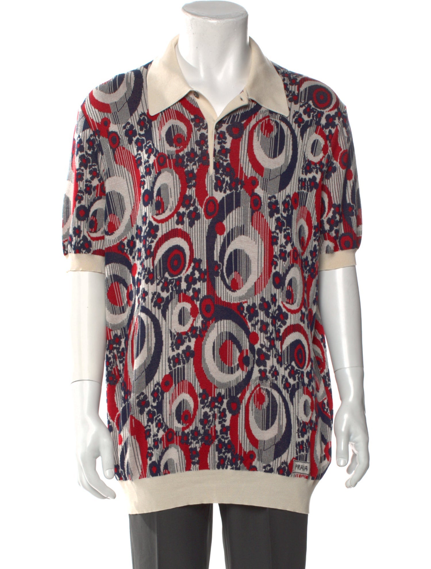 Prada 2022 Printed Polo Shirt