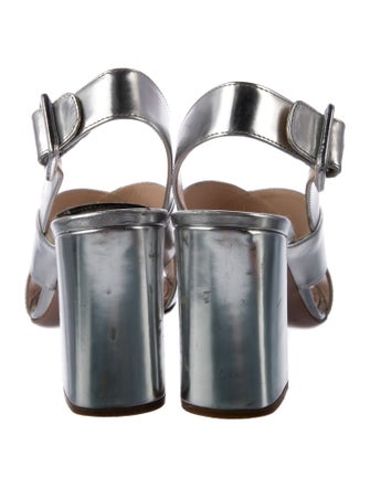 Prada Leather Slingback Sandals