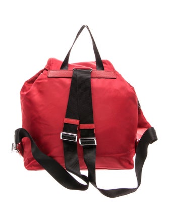 Prada Enameled Metal Triangle Re-Nylon Medium