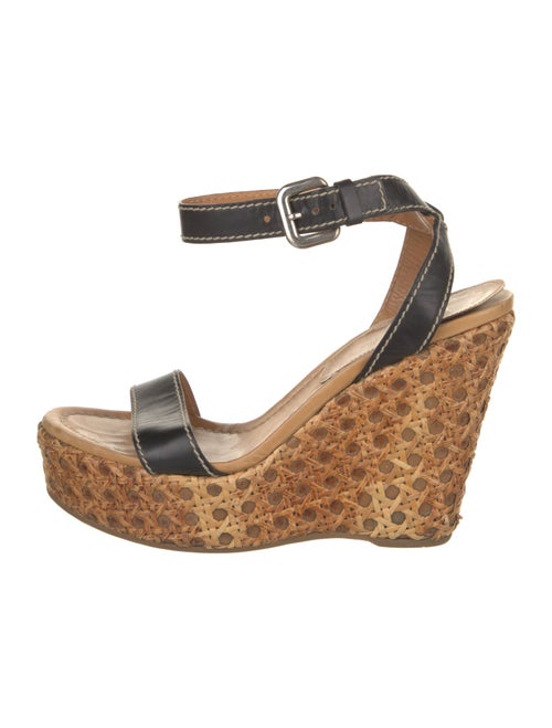 Prada Leather Printed Espadrilles