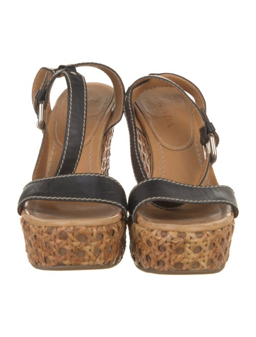 Prada Leather Printed Espadrilles