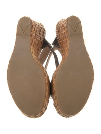 Prada Leather Printed Espadrilles