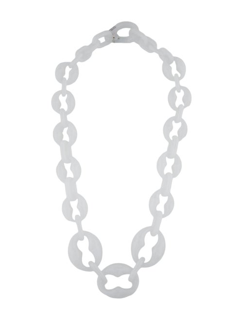Prada Resin Link Chain Necklace