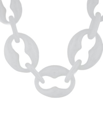Prada Resin Link Chain Necklace