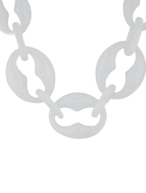 Prada Resin Link Chain Necklace