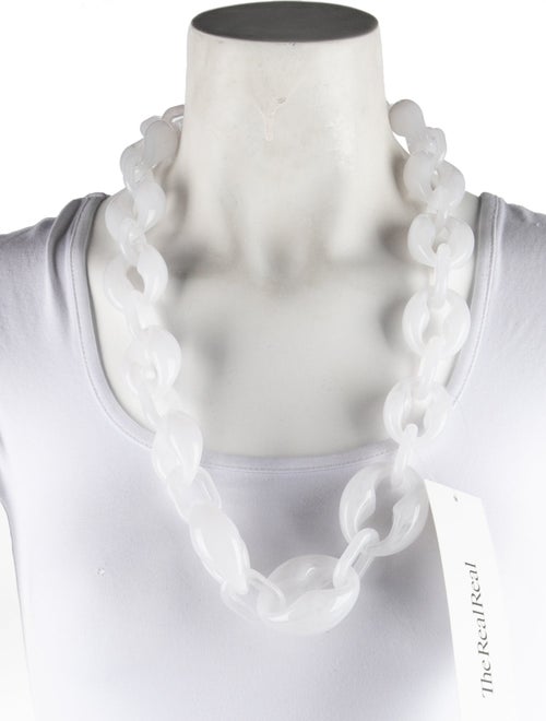 Prada Resin Link Chain Necklace