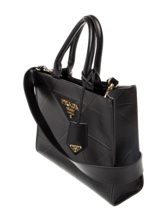 Prada Enameled Metal Triangle Triangolo Symbole Small