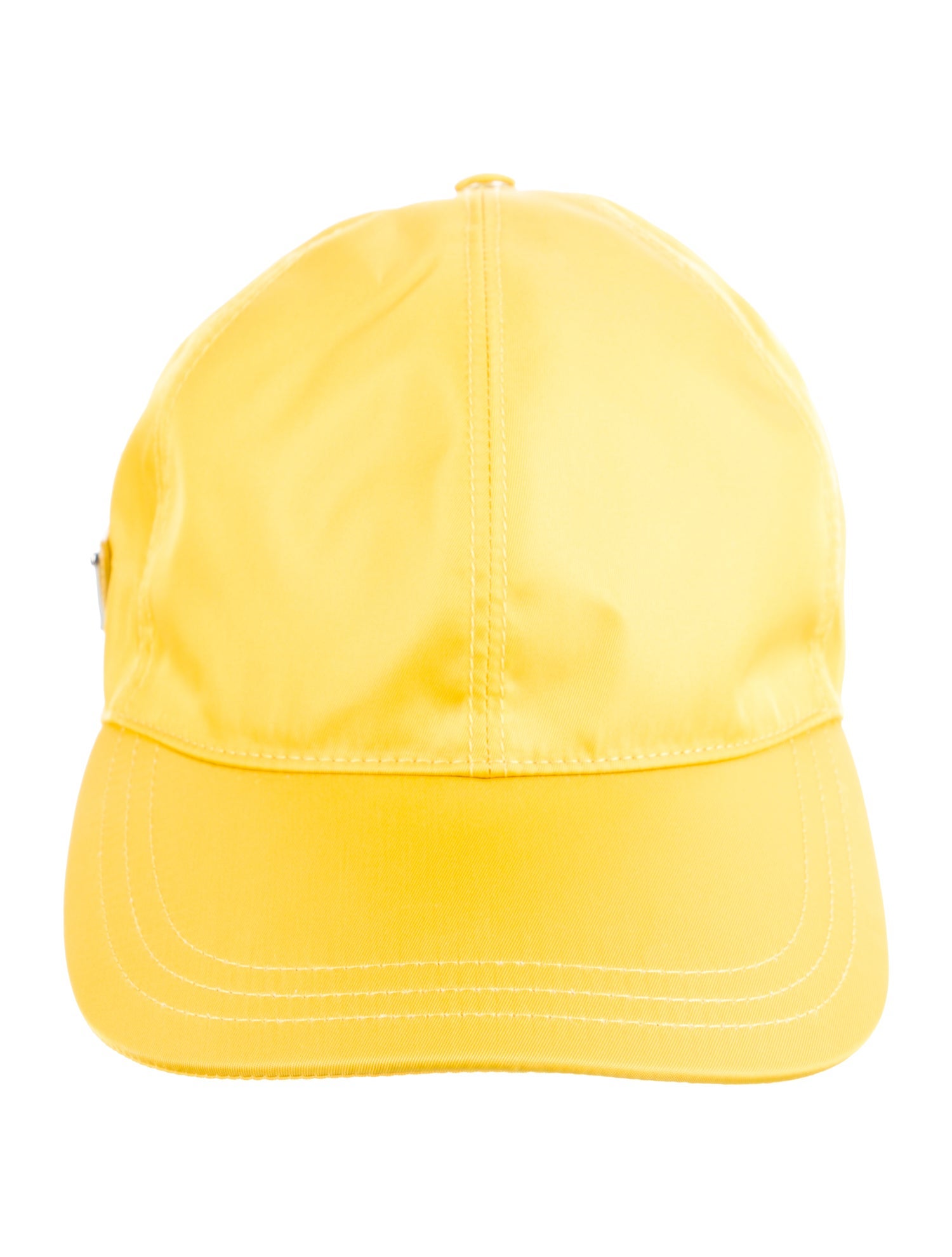 Prada Logo Satin Baseball Hat