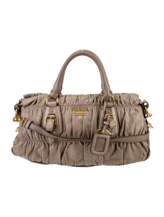 Prada Leather Top Handle Bag