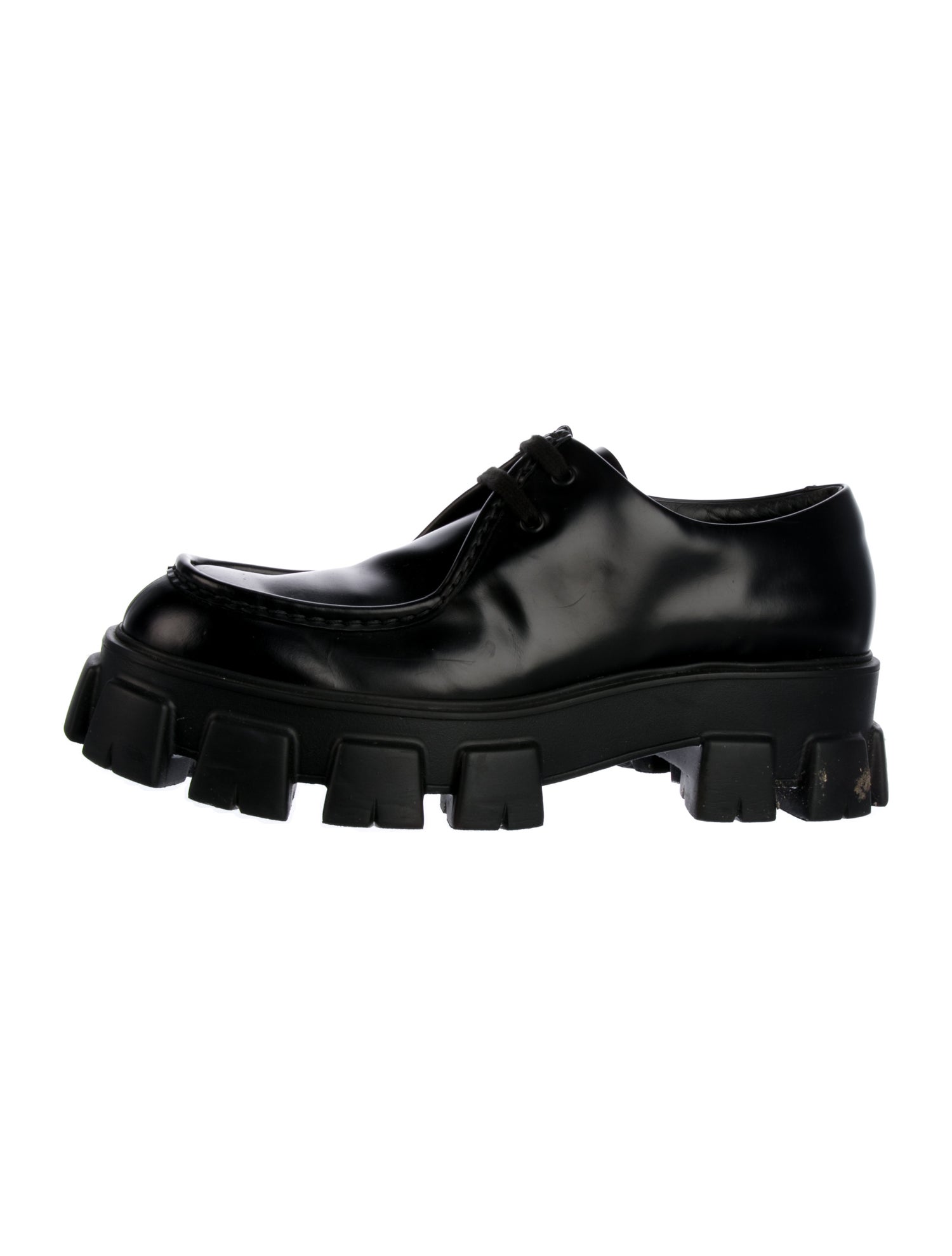 Prada Leather Derby Shoes
