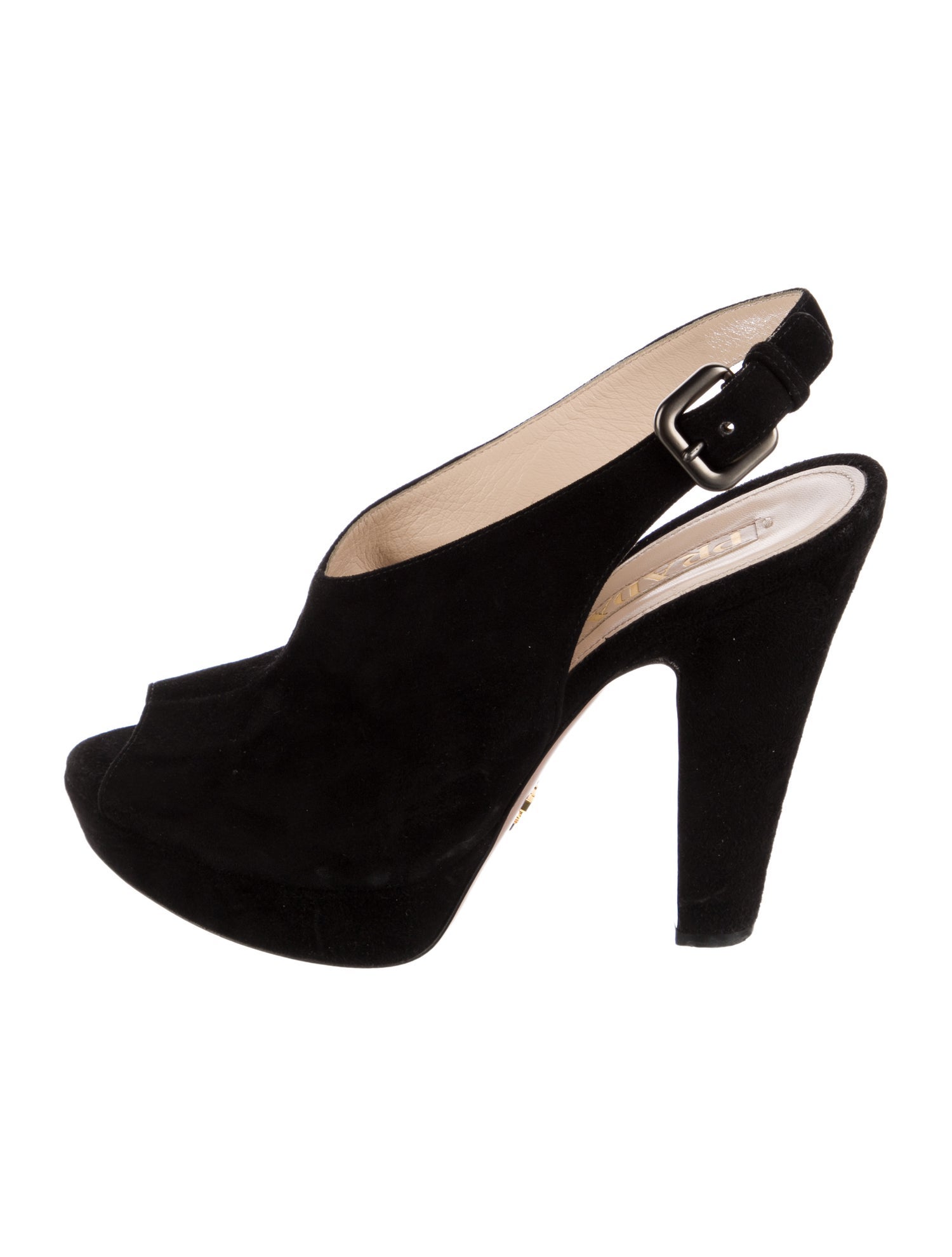 Prada Suede Slingback Sandals