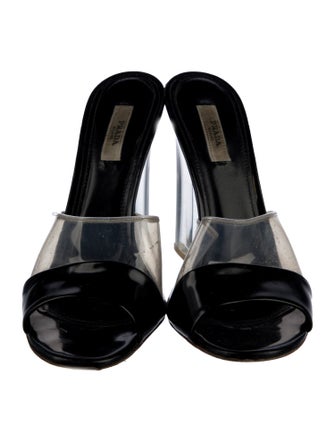 Prada PVC Colorblock Pattern Slides