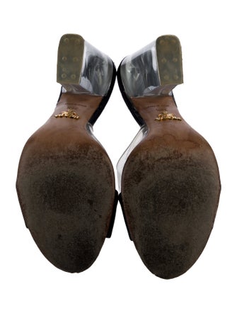 Prada PVC Colorblock Pattern Slides