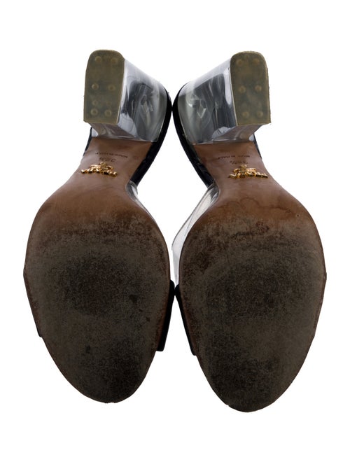 Prada PVC Colorblock Pattern Slides