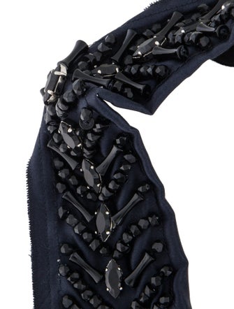 Prada Fabric & Crystal Choker Necklace