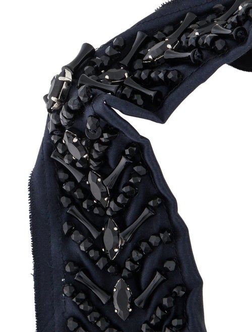 Prada Fabric & Crystal Choker Necklace