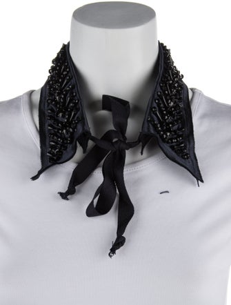 Prada Fabric & Crystal Choker Necklace