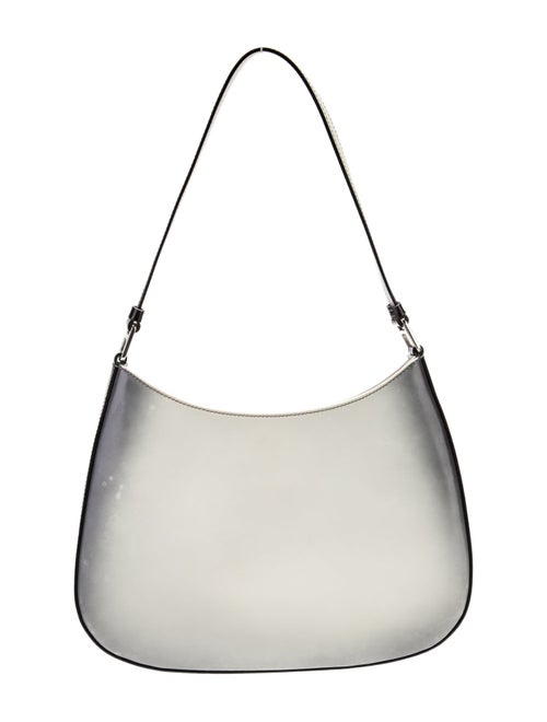 Prada Enameled Metal Triangle Airbrushed Cleo Small