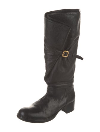 Prada Leather Riding Boots