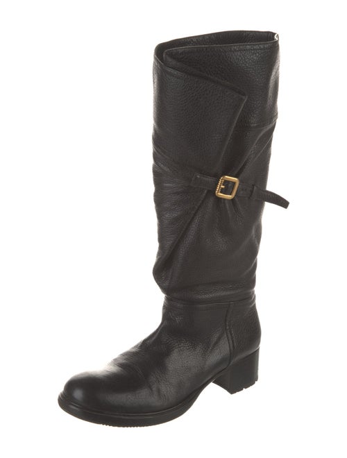 Prada Leather Riding Boots