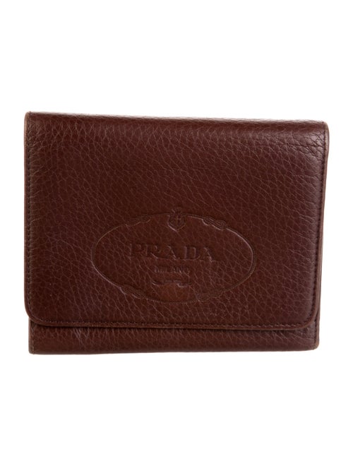 Prada Vitello Daino Compact Wallet