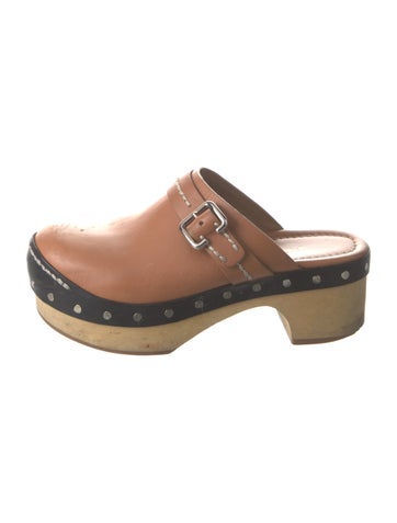 Prada Flats Leather Mules IT 36 | 6