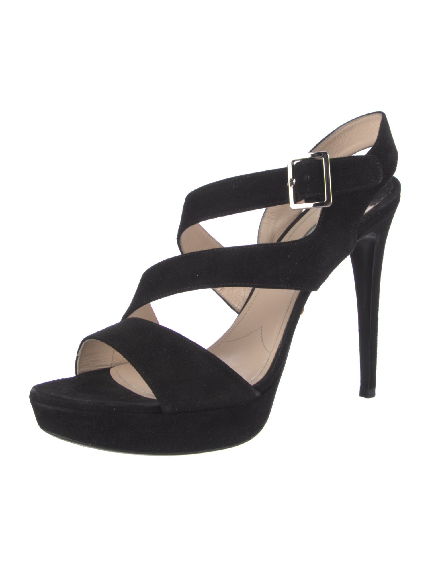 Prada Suede Slingback Sandals