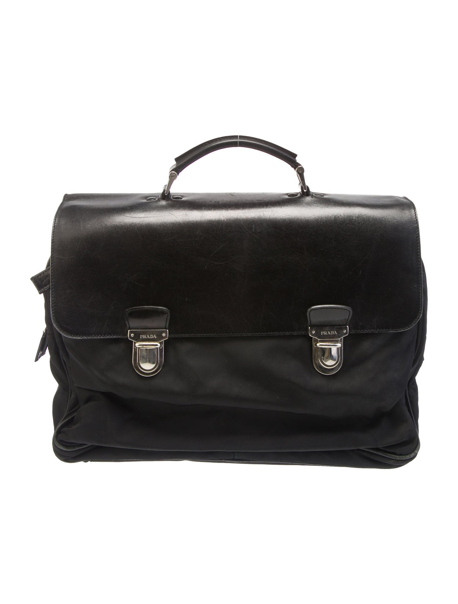 Prada Tessuto Nylon Briefcase Vintage